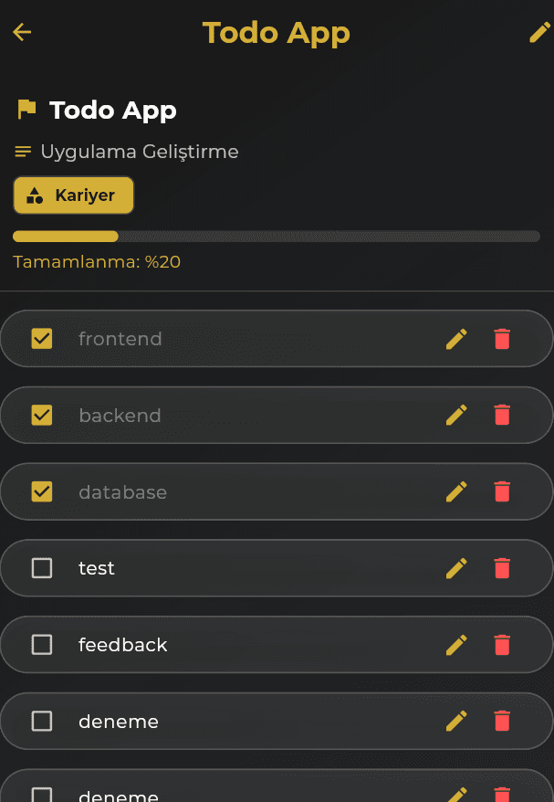 15 Günlük Challenge Uygulaması - Screenshot 4