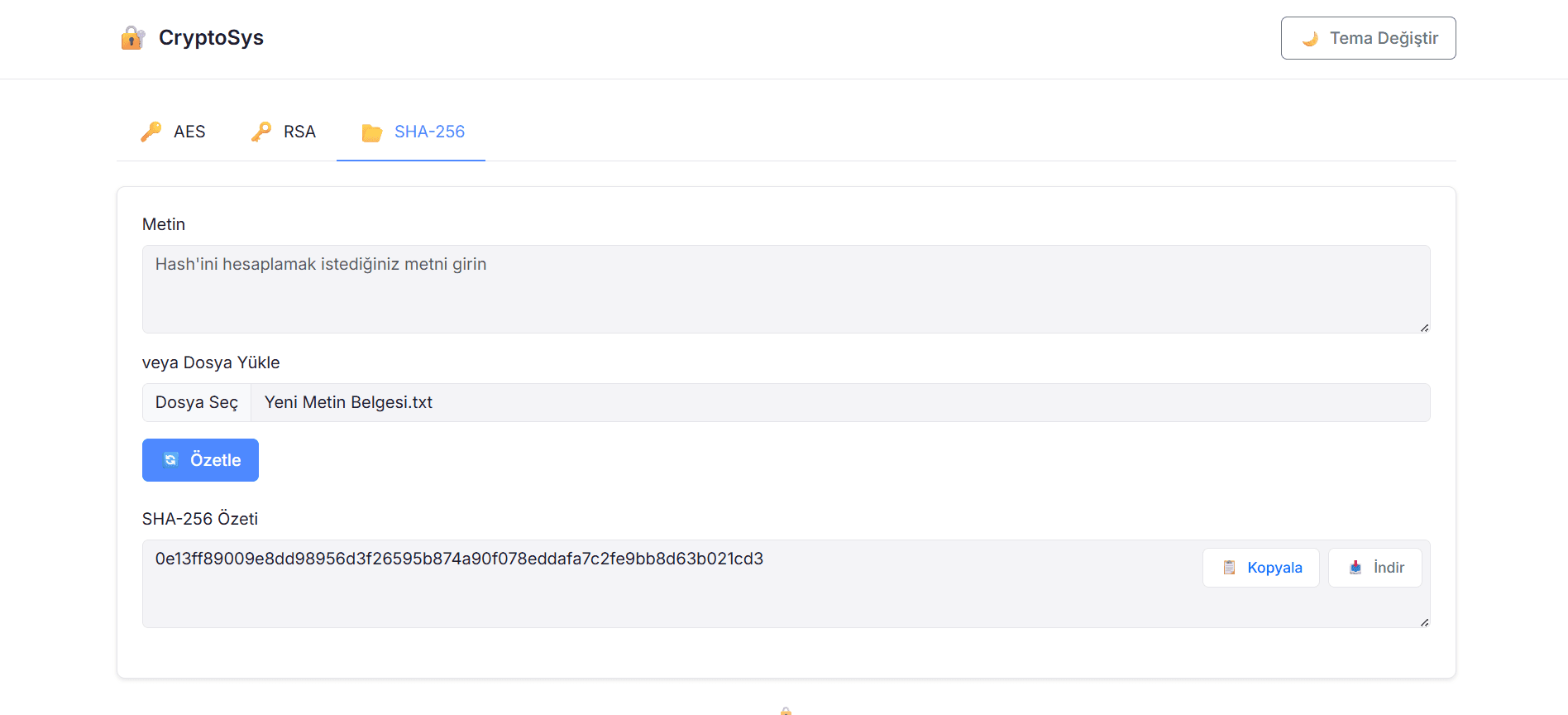 Kriptografi Uygulaması - Screenshot 6