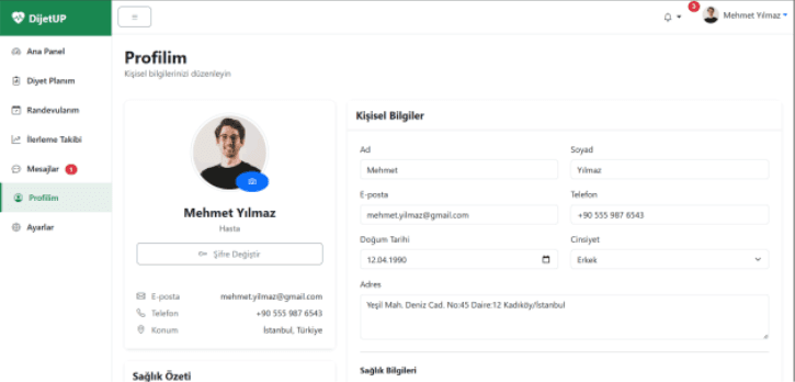 DotNet Diyetisyen-Hasta Takip Uygulaması - Screenshot 7