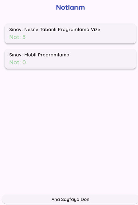 Dinamik Mobil Sınav Uygulaması - Screenshot 4