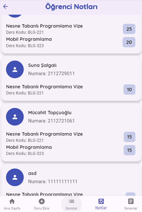 Dinamik Mobil Sınav Uygulaması - Screenshot 7