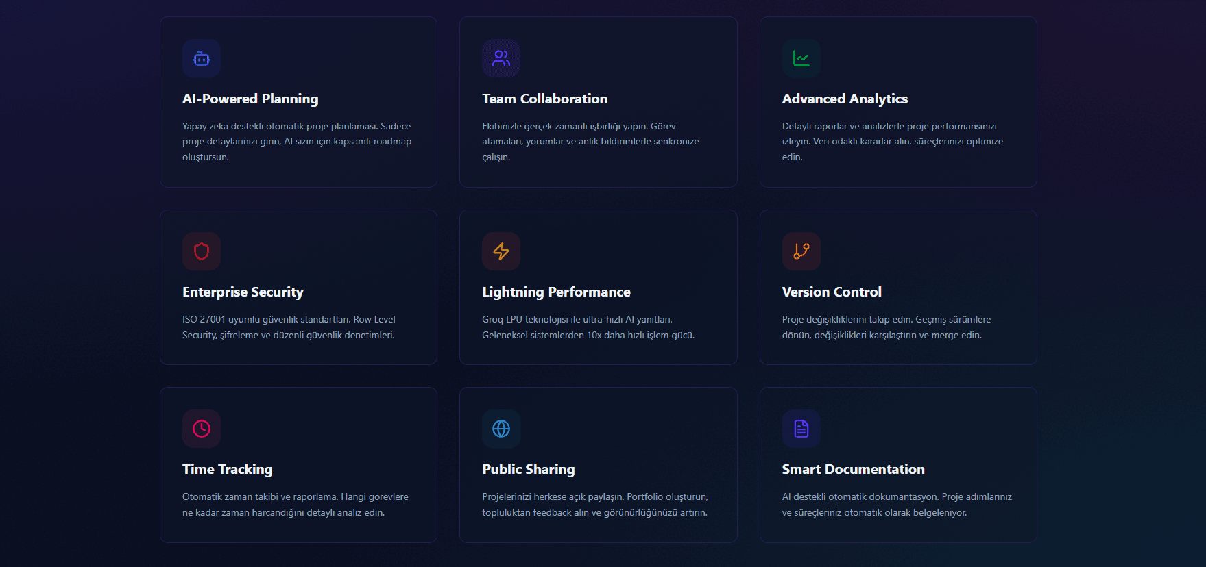 ProYön - AI Destekli Kurumsal Proje Yönetim Platformu - Screenshot 2