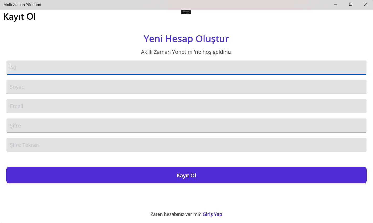 Akıllı Zaman Yönetimi Asistanı - Screenshot 2