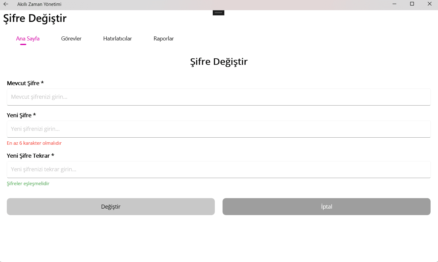 Akıllı Zaman Yönetimi Asistanı - Screenshot 3